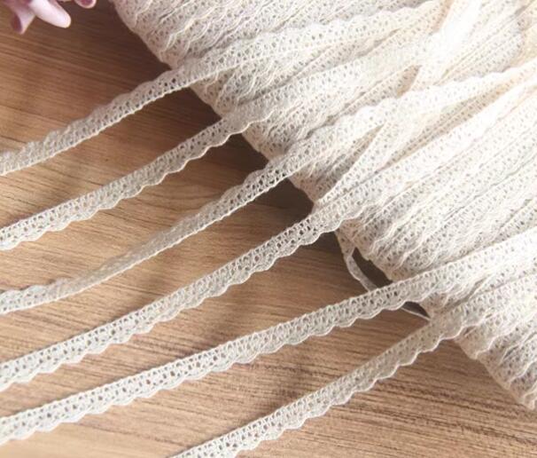 Cotton Embroidery Thread Skeins - Genişlik: 0.8cm (0.31” inç) Bej Pamuk