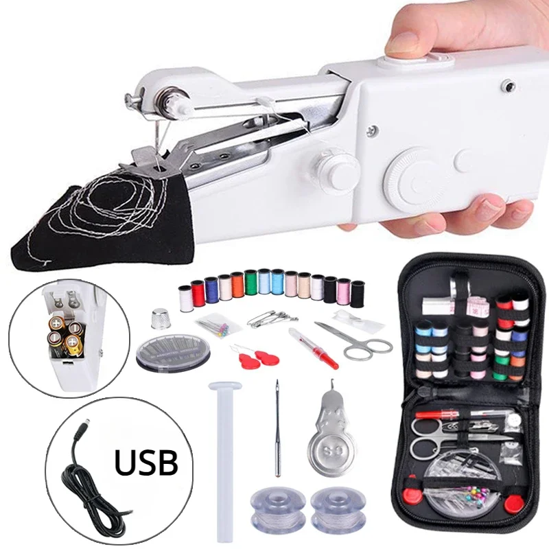 Mini Electric Sewing Machine Handheld - Yurtiçi DİKİŞ MAKİNESİ baskı ayağı Diy