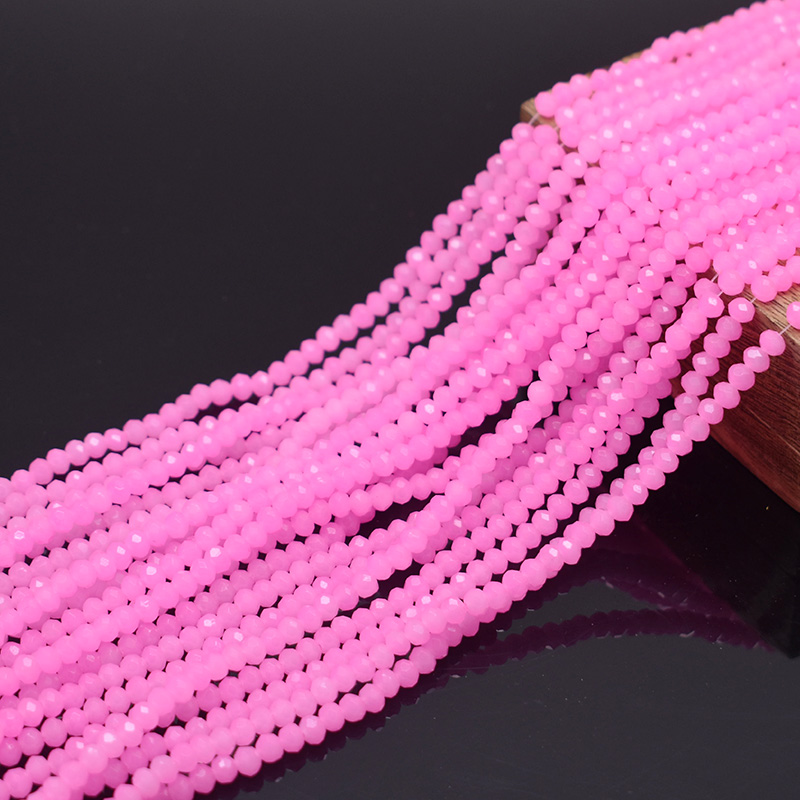 Glass Seed Beads 2Mm Jewelry Making - Parlak şeftali pembe 1 2 3
