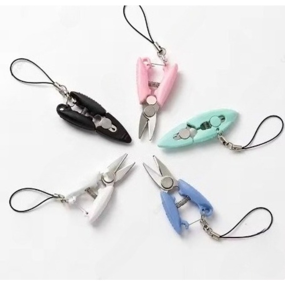 Cotton Embroidery Thread Skeins - 1 adet Mini Cep Makas Metal