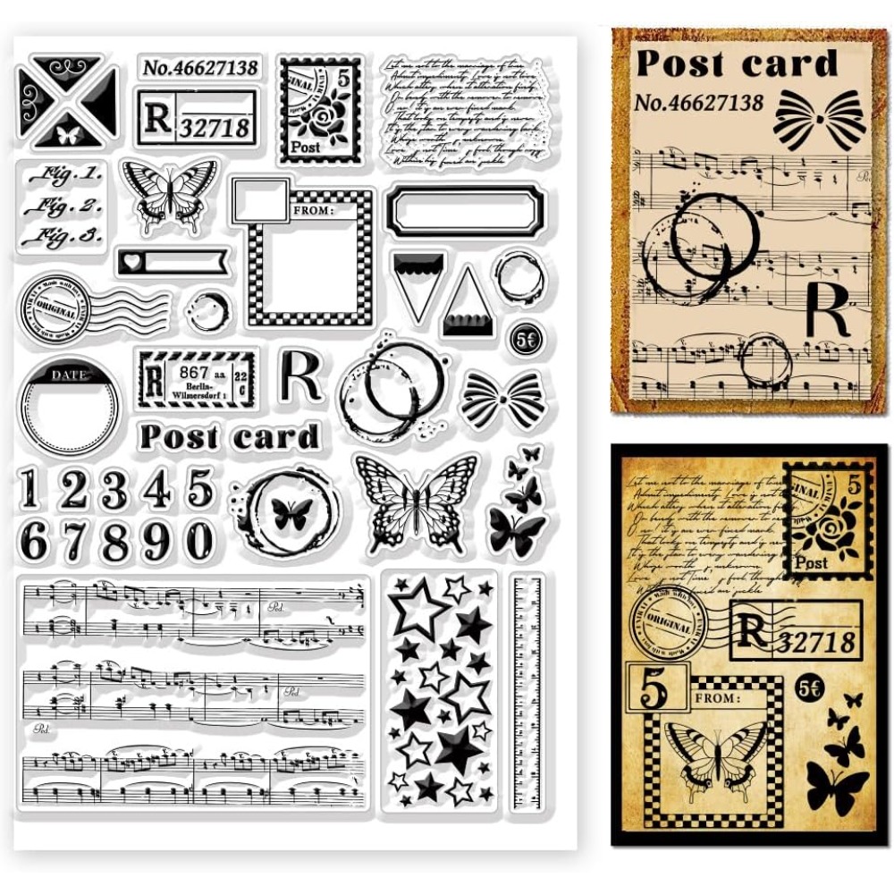 Posta temizle pullar çeşitli d - Clear Silicone Stamps For Card Making incelemesi ve fiyatı