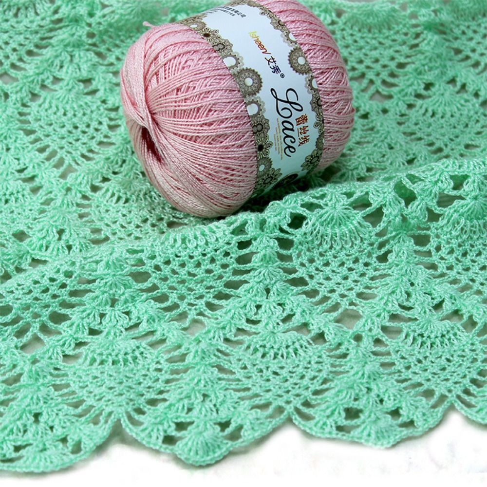 50g/top yumuşak pamuk dantel i - Cotton Embroidery Thread Skeins incelemesi ve fiyatı