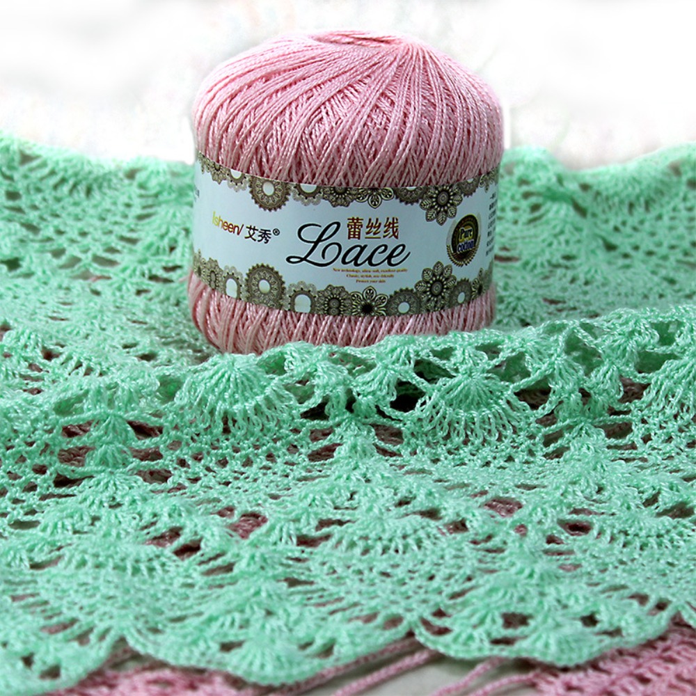 50g/top yumuşak pamuk dantel i - Cotton Embroidery Thread Skeins incelemesi ve fiyatı