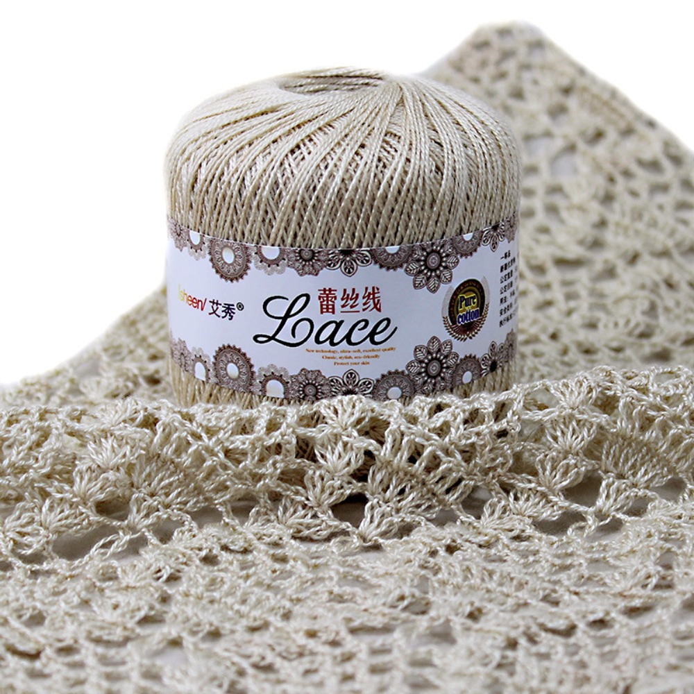 50g/top yumuşak pamuk dantel i - Cotton Embroidery Thread Skeins incelemesi ve fiyatı