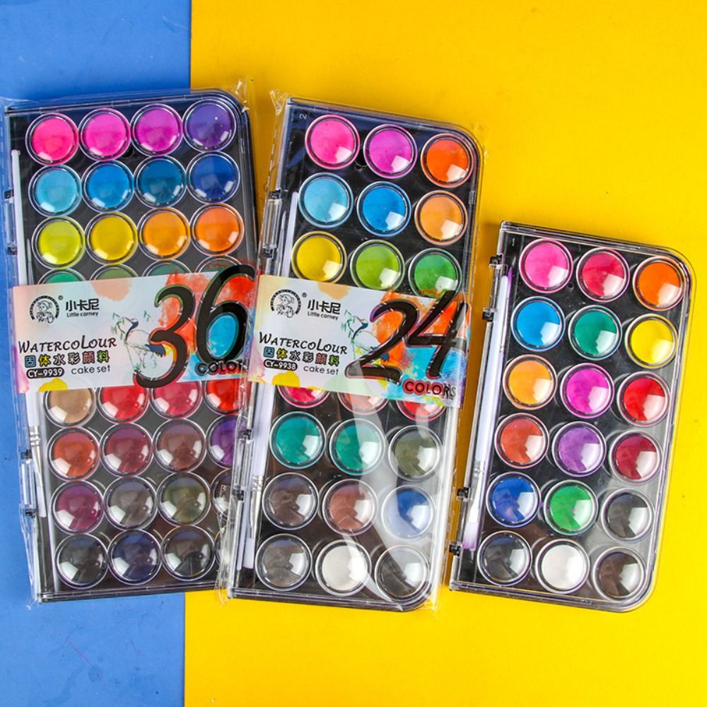 12/18/24/36 Renk Katı Suluboya - Watercolor Paint Set Solid Pigment incelemesi ve fiyatı