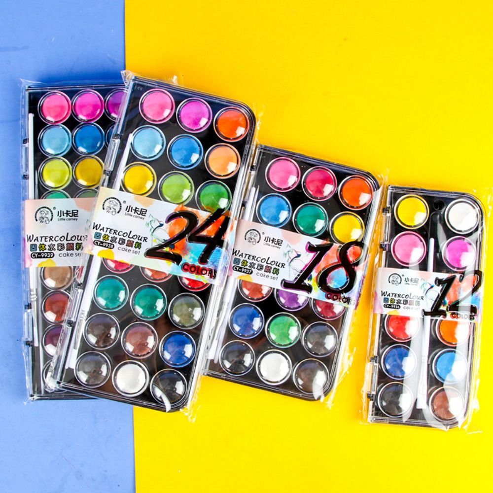 12/18/24/36 Renk Katı Suluboya - Watercolor Paint Set Solid Pigment incelemesi ve fiyatı