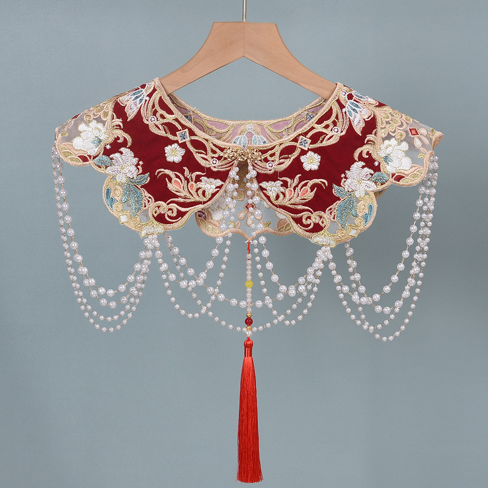 Boncuklu Kırmızı Bulut Yaka, İ - Beading incelemesi ve fiyatı