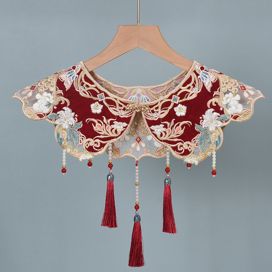 Boncuklu Kırmızı Bulut Yaka, İ - Beading incelemesi ve fiyatı