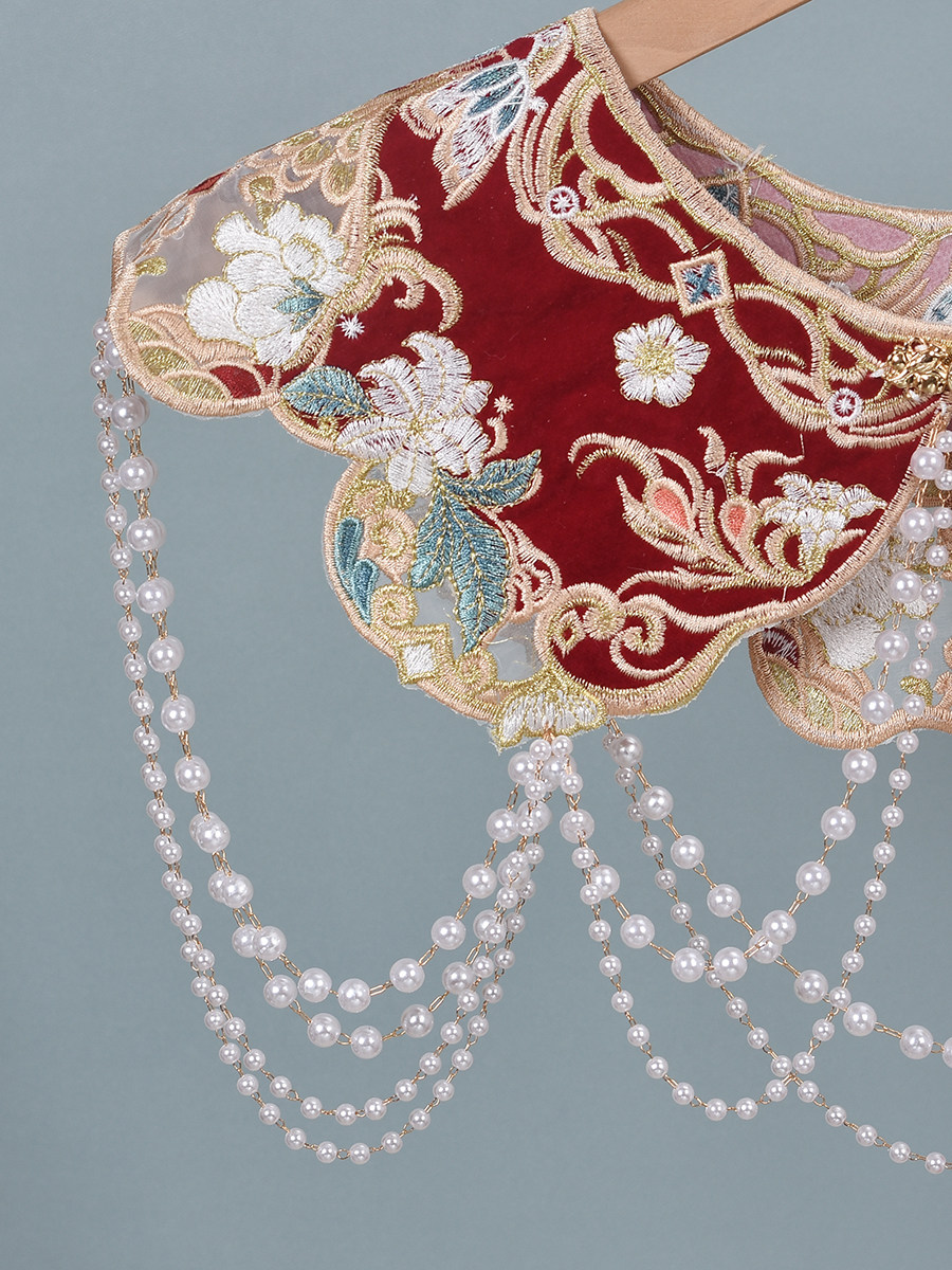 Boncuklu Kırmızı Bulut Yaka, İ - Beading incelemesi ve fiyatı