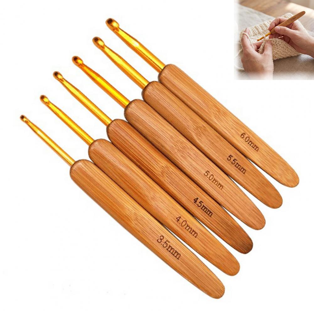 Tığ Seti, Taşınabilir Tığlar,  - Wooden Crochet Hooks Ergonomic Handle incelemesi ve fiyatı