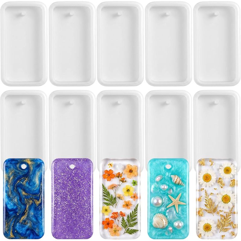 10 adetlik reçine anahtarlık t - Silicone Epoxy Resin Molds Set incelemesi ve fiyatı