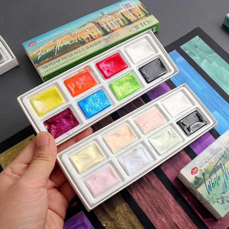 2024 yeni beyaz gece usta katı - Watercolor Paint Set Solid Pigment incelemesi ve fiyatı