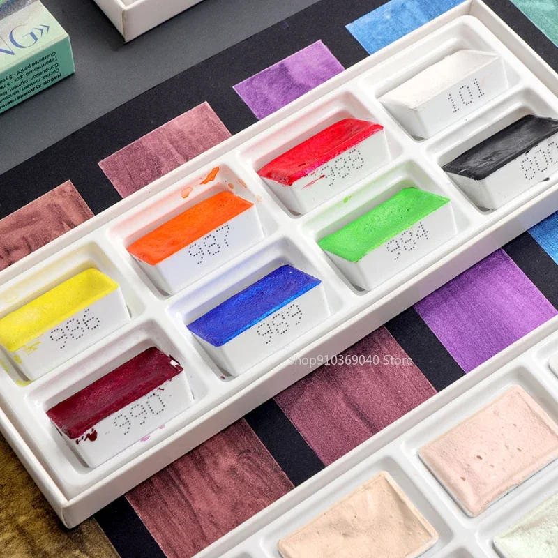 2024 yeni beyaz gece usta katı - Watercolor Paint Set Solid Pigment incelemesi ve fiyatı