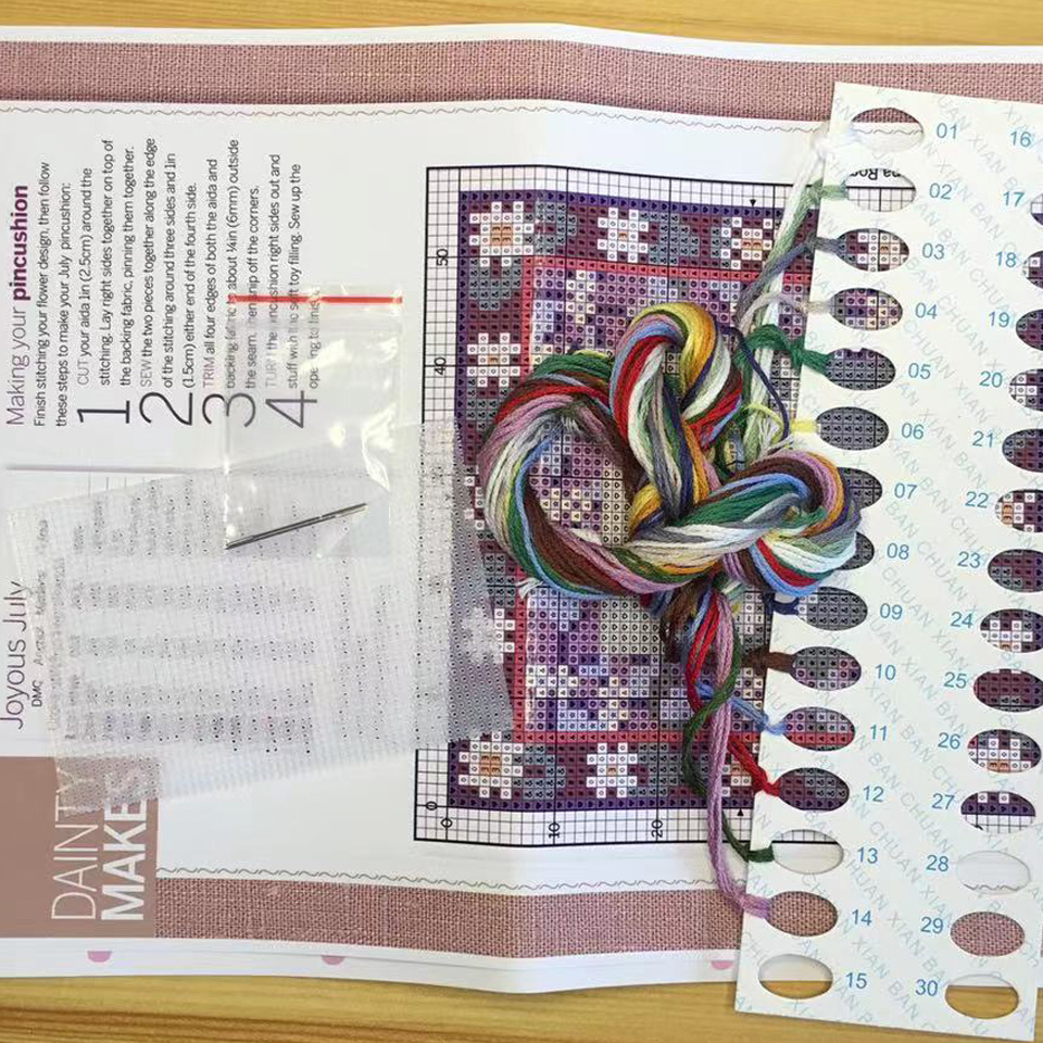 ZC170 Çapraz dikiş kitleri Kan - Cotton Embroidery Thread Skeins incelemesi ve fiyatı