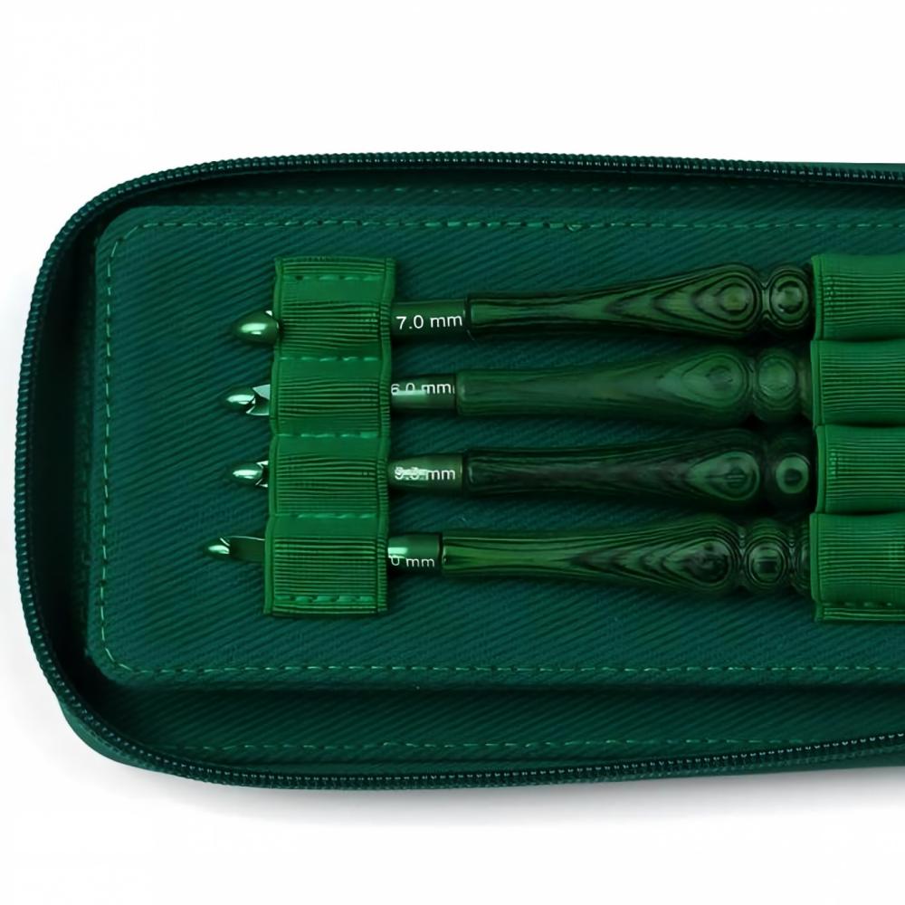 8 Parçalı Yeşil Sentetik Ahşap - Wooden Crochet Hooks Ergonomic Handle incelemesi ve fiyatı