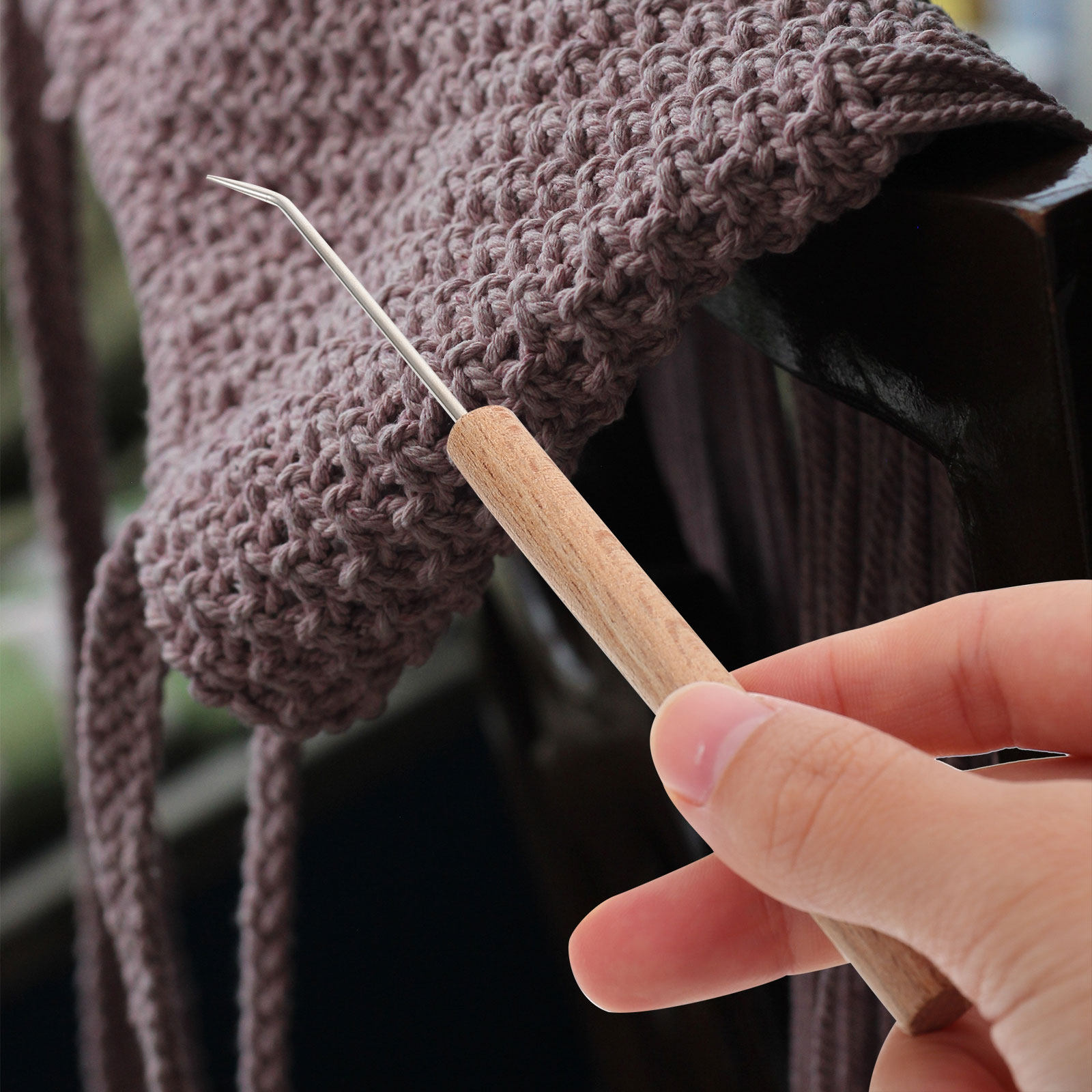 1 Adet Tığ, Ahşap Saplı, Ergon - Wooden Crochet Hooks Ergonomic Handle incelemesi ve fiyatı