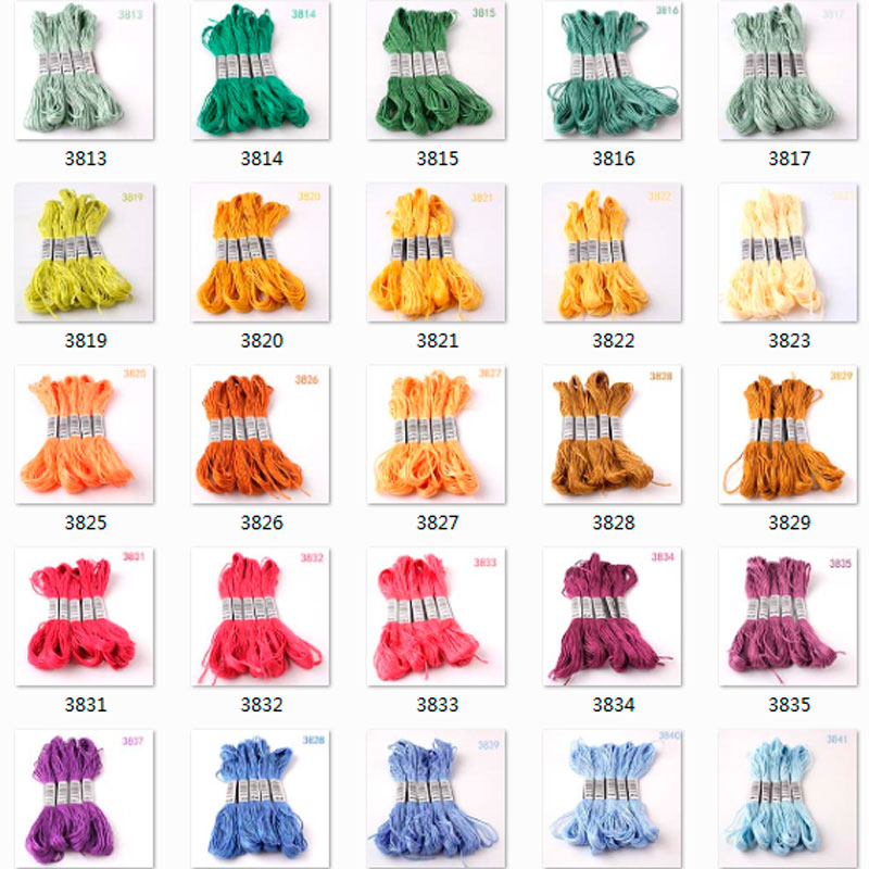 3727--3857---10 Adet Kanaviçe  - Cotton Embroidery Thread Skeins incelemesi ve fiyatı