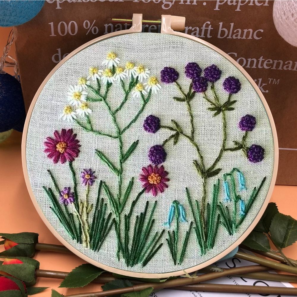 Çiçek Desen DIY Nakış Kitleri  - Cotton Embroidery Thread Skeins incelemesi ve fiyatı