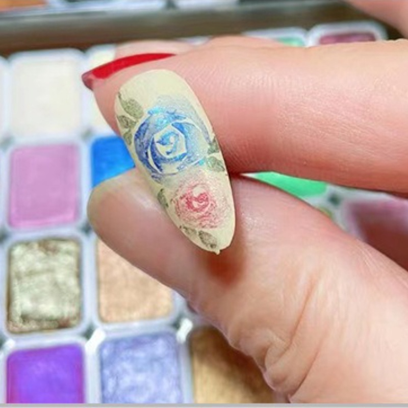6 renkli Suda çözünür Metal In - Watercolor Paint Set Solid Pigment incelemesi ve fiyatı